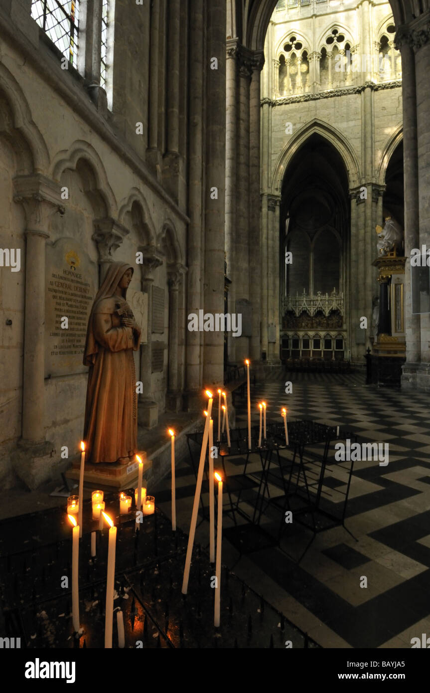 Cathédrale de Notre Dame d'Amiens en France est un site du patrimoine mondial de l'UNESCO. Banque D'Images