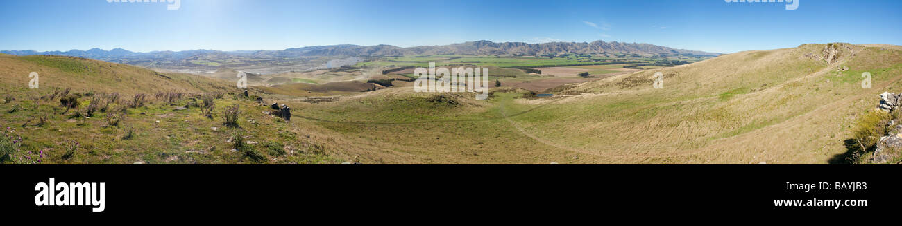 Waiau dirtbike randonnée panorama Banque D'Images