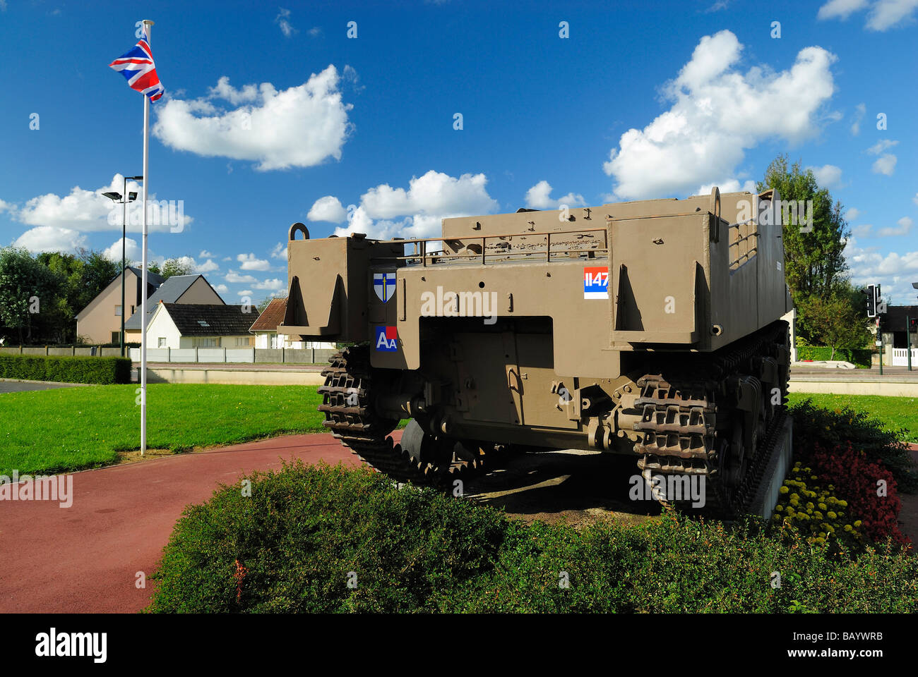 Un canon automoteur Sexton près de Gold Beach, Normandie Banque D'Images