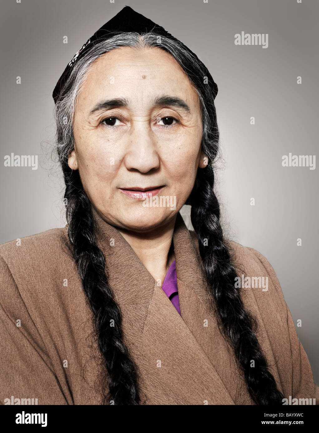 Rebiya Kadeer est un activiste politique et porte-parole de la population ouïgoure, une minorité musulmane opprimée en Chine. Banque D'Images