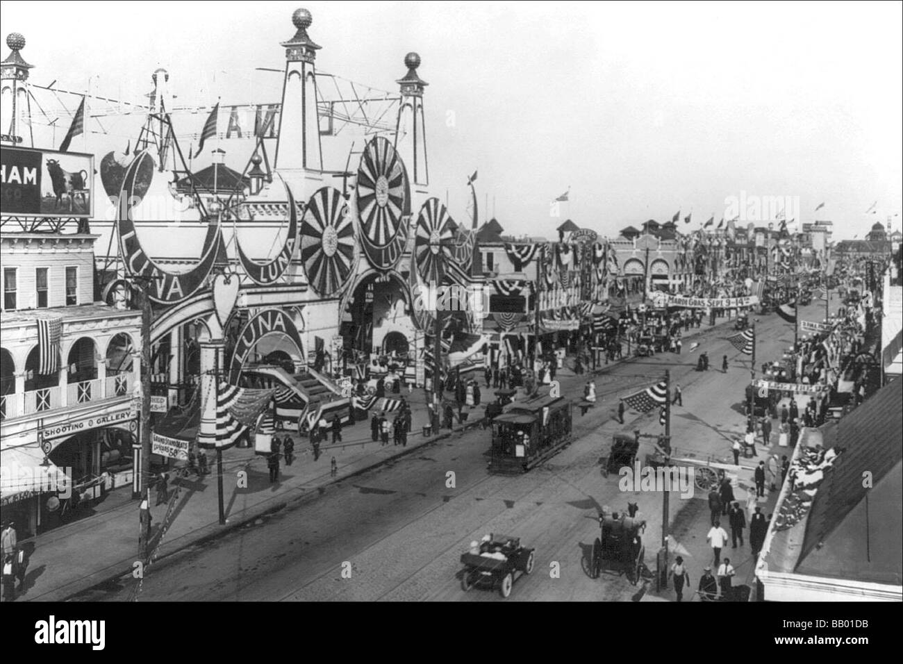 Luna Park et Surf Avenue. Banque D'Images