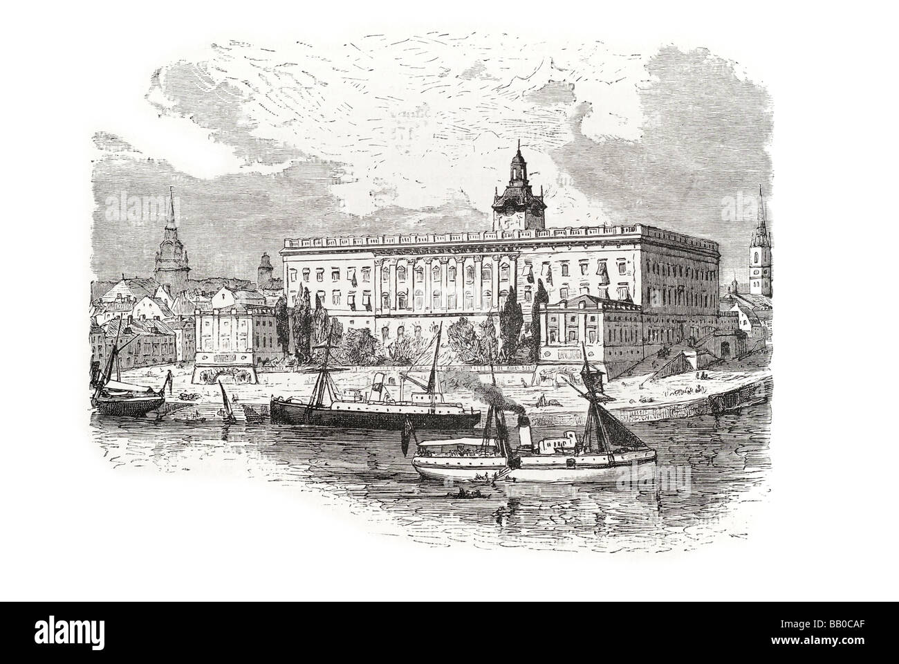 Le palais royal Stockholm Banque D'Images