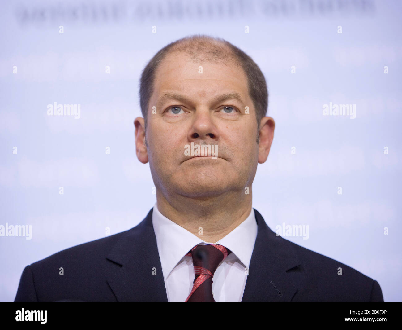 L'Olaf Scholz, SPD Ministre Fédéral du Travail de l'Allemagne Banque D'Images