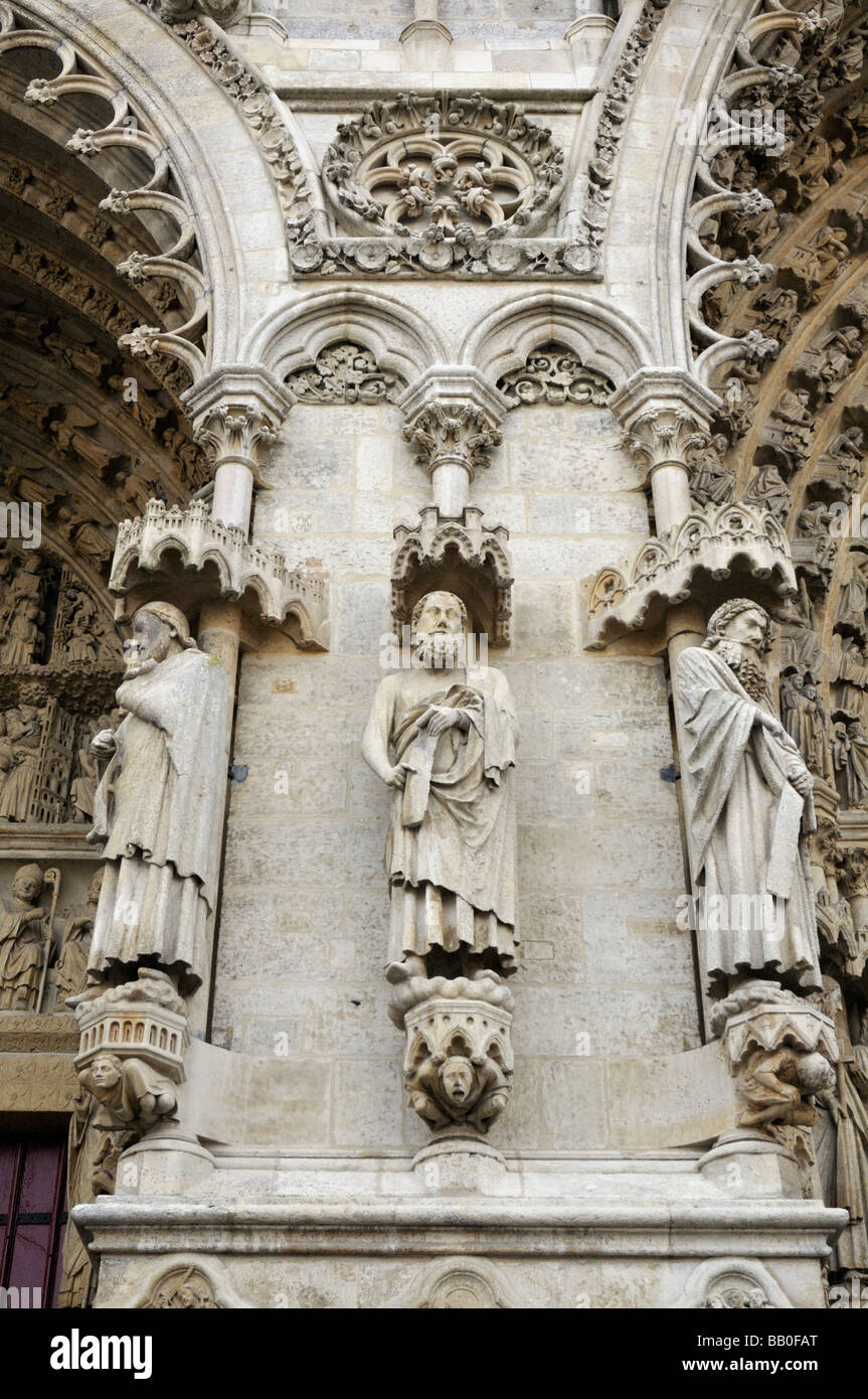 Cathédrale Notre-Dame d'Amiens Site du patrimoine mondial de l'UNESCO France Banque D'Images