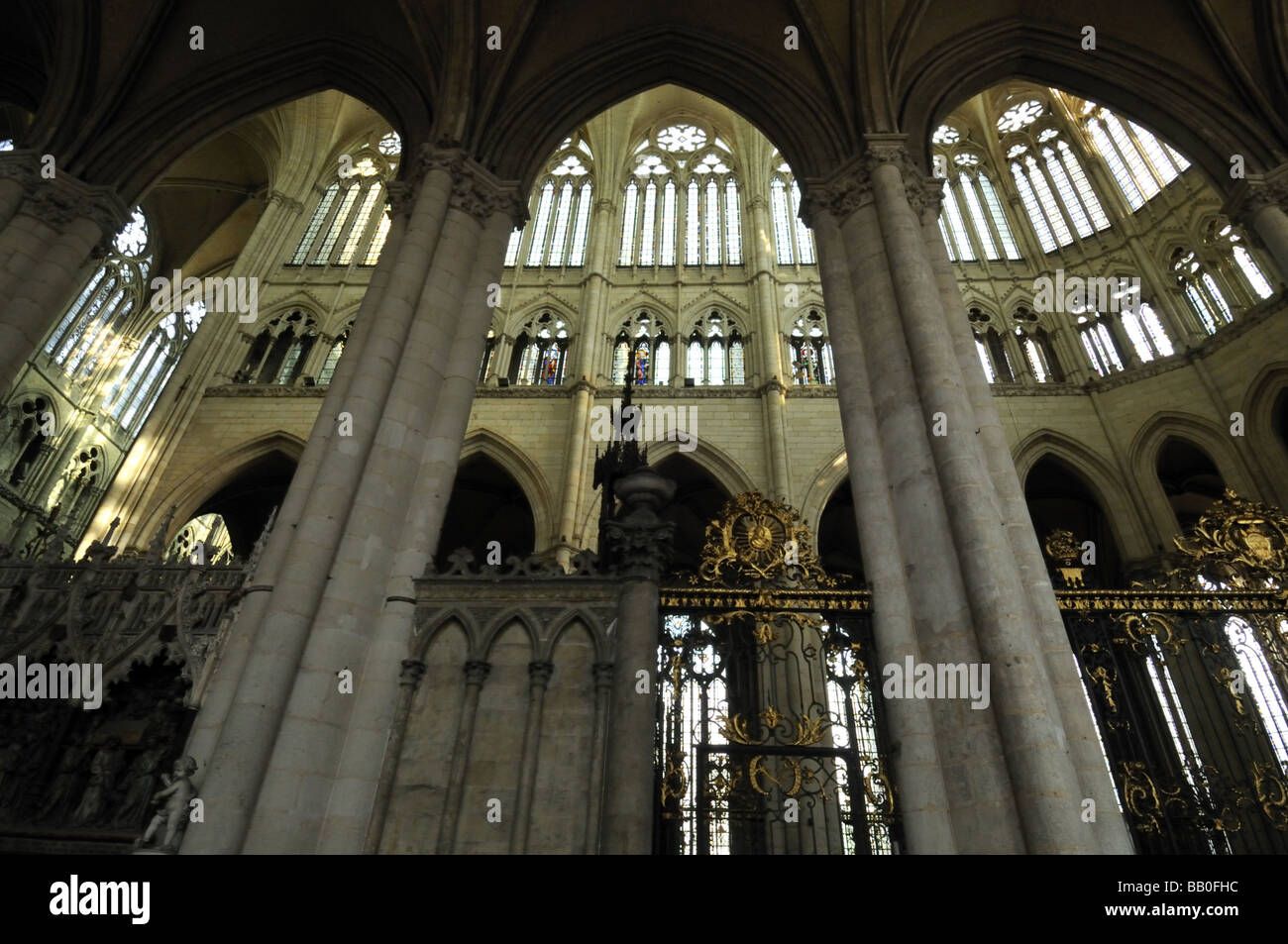 Cathédrale de Notre Dame d'Amiens en France est un site du patrimoine mondial de l'UNESCO. Banque D'Images