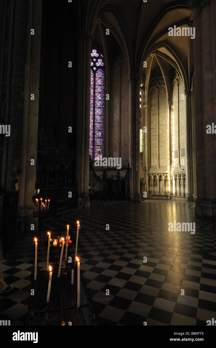 Cathédrale de Notre Dame d'Amiens en France est un site du patrimoine mondial de l'UNESCO. Banque D'Images
