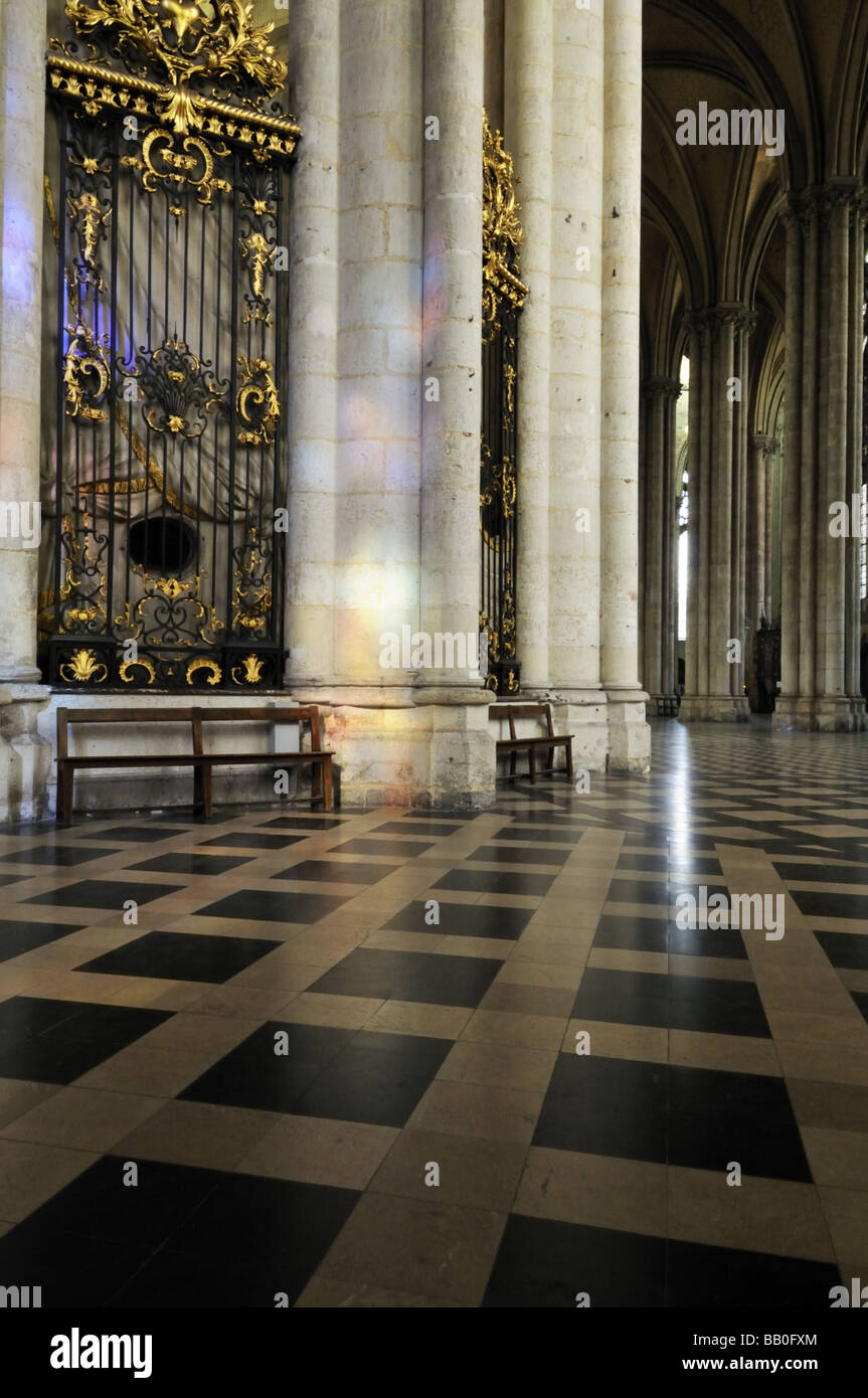 Cathédrale de Notre Dame d'Amiens en France est un site du patrimoine mondial de l'UNESCO. Banque D'Images