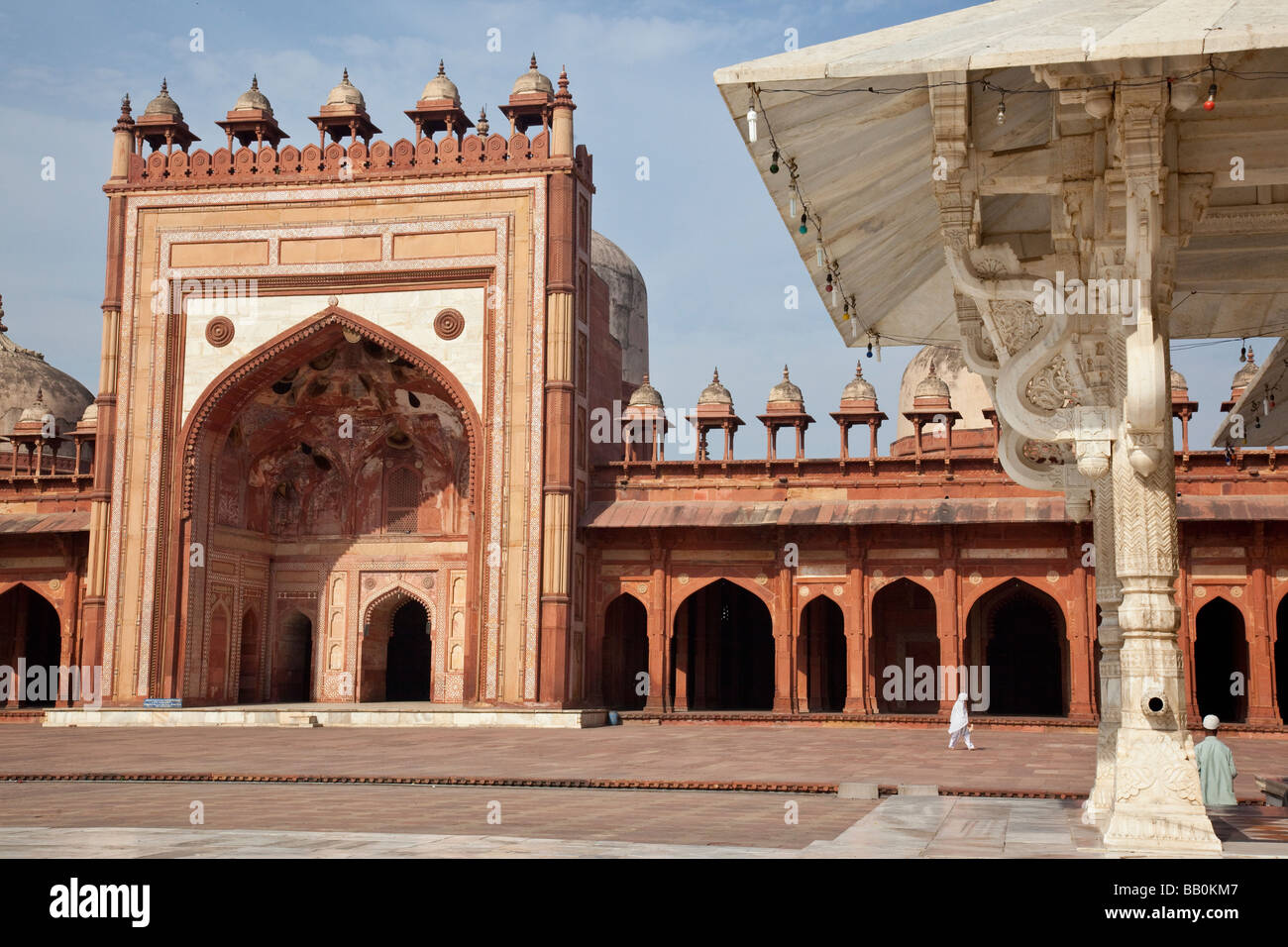 Le cheikh Salim Chishti tombe à l'intérieur de la Jama Masjid de Fatehpur Sikri Inde Banque D'Images