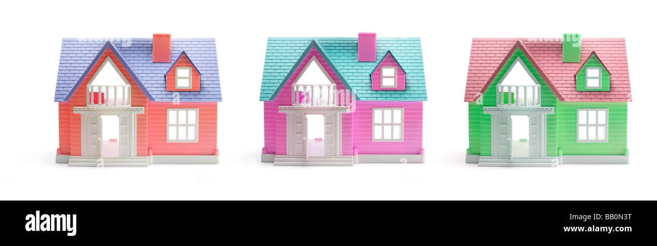 Maisons de jouet Banque D'Images