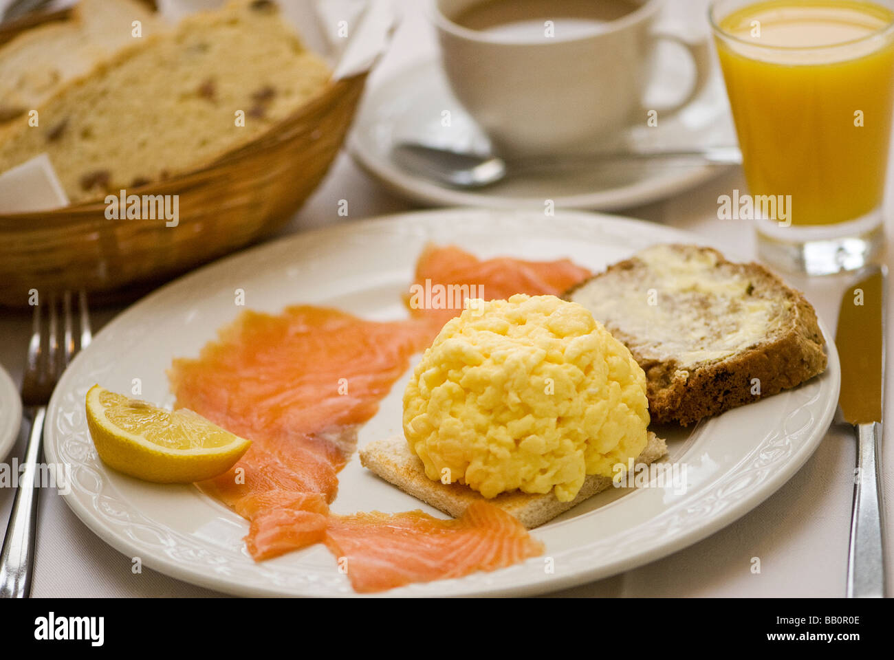 Un petit-déjeuner traditionnel irlandais de Cork County Cork Irlande Banque D'Images
