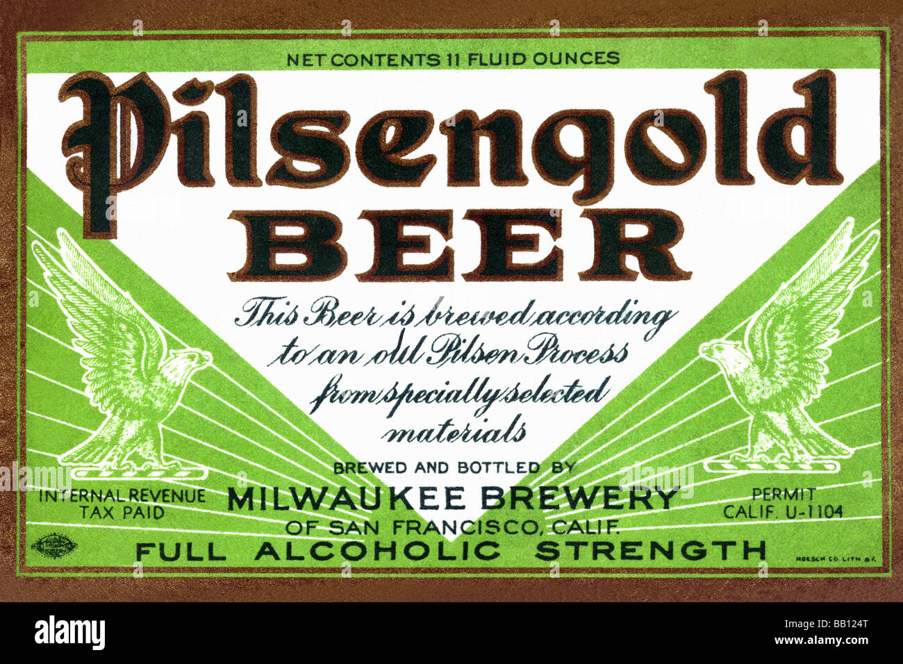 Bière Pilsengold Banque D'Images