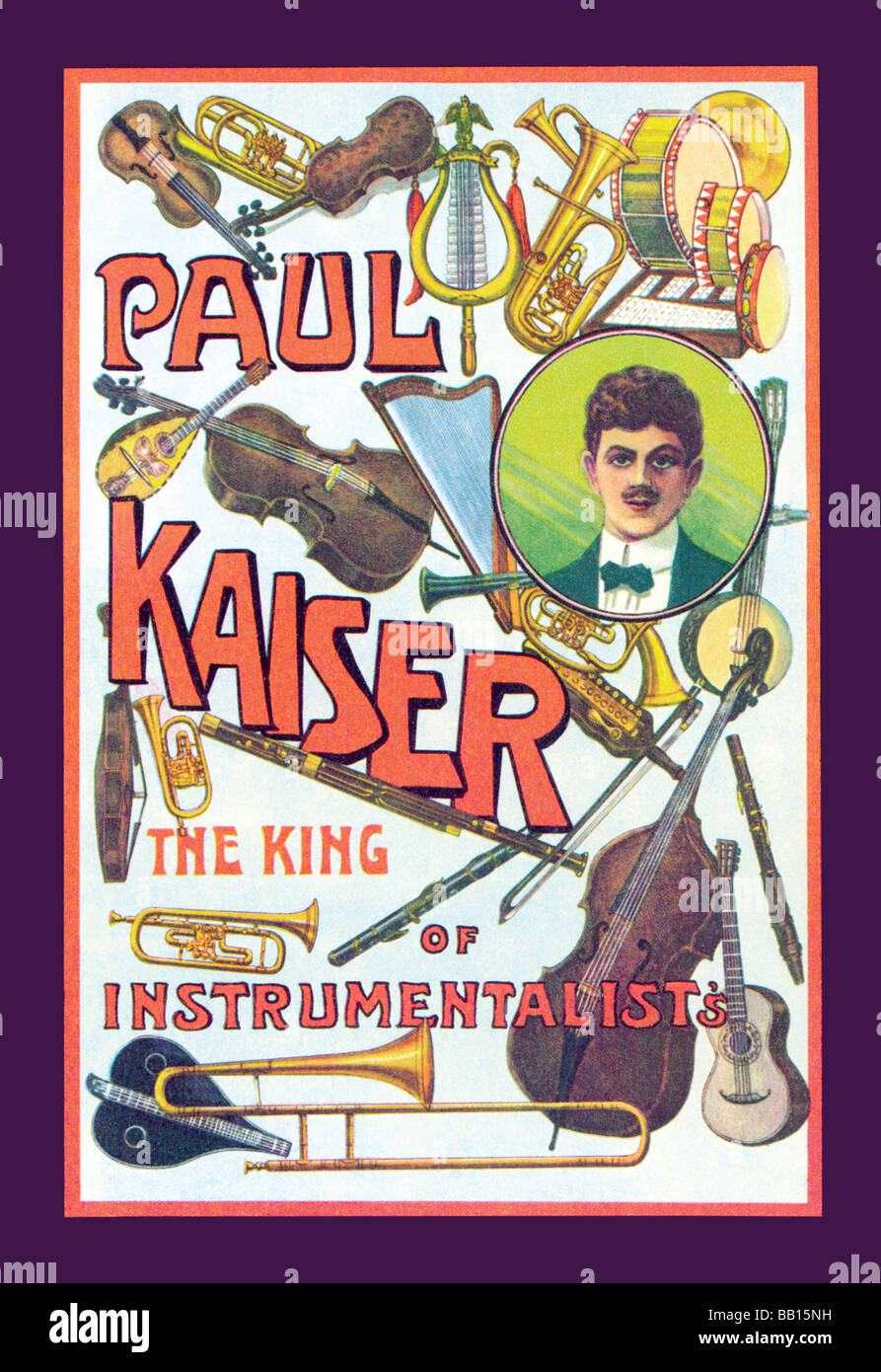 Paul Kaiser - le roi d'instrumentistes Banque D'Images
