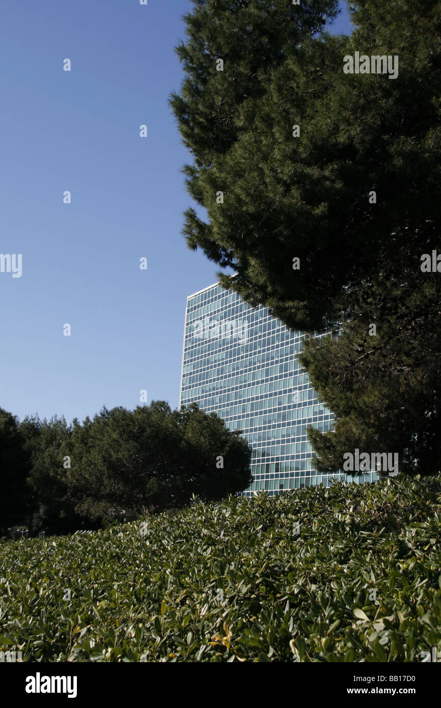 Bloc de bureau moderne dans la zone eur de Rome Italie Banque D'Images