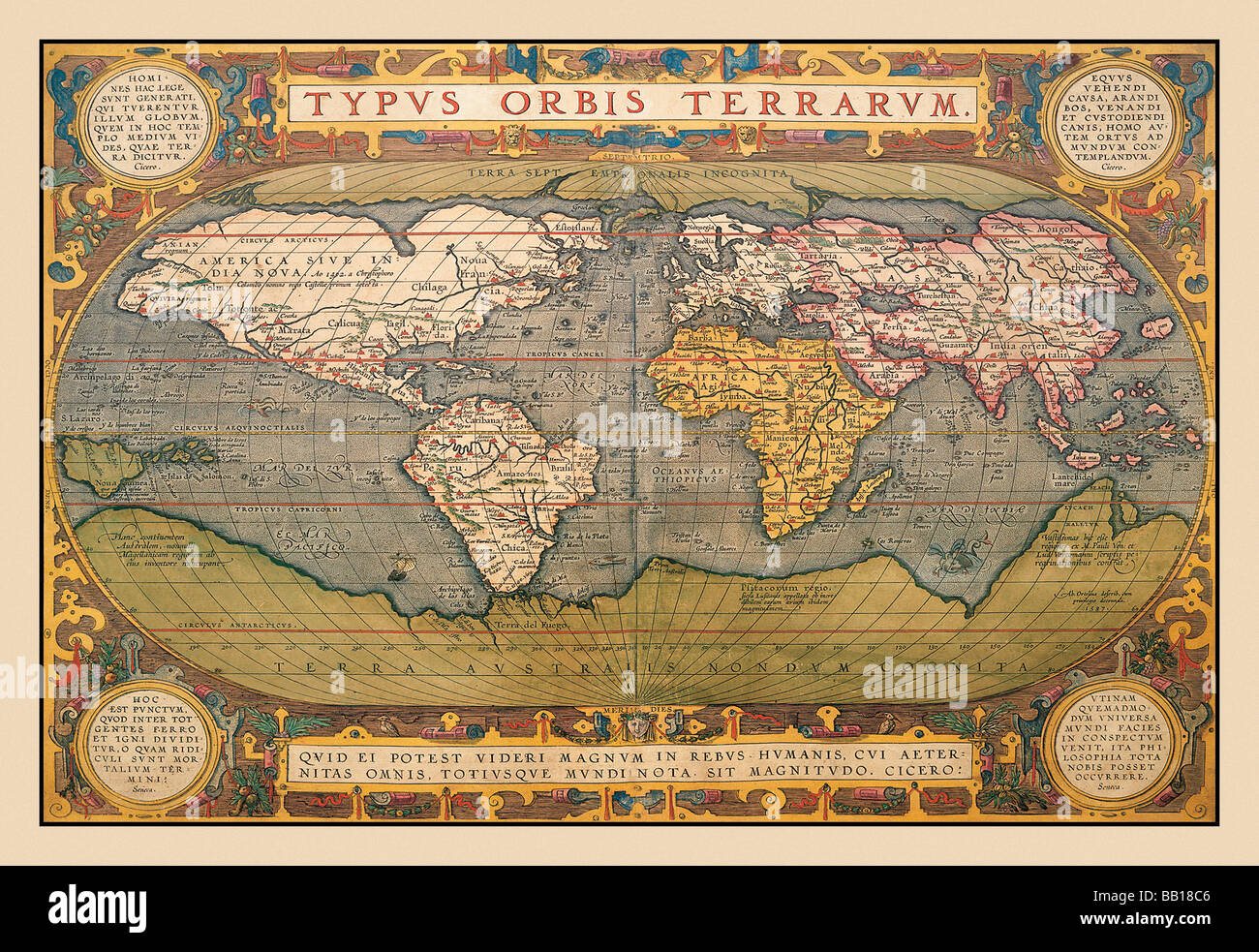 Carte du monde Banque D'Images