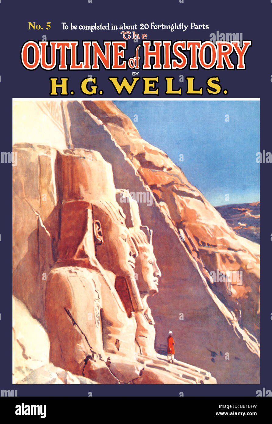 Les grandes lignes de l'histoire par HG Wells,No. 5 : Exploration Banque D'Images