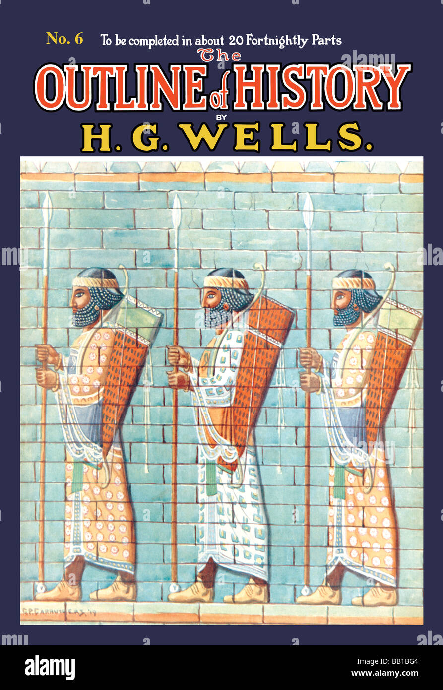 Les grandes lignes de l'histoire par HG Wells,No. 6 : Warriors Banque D'Images