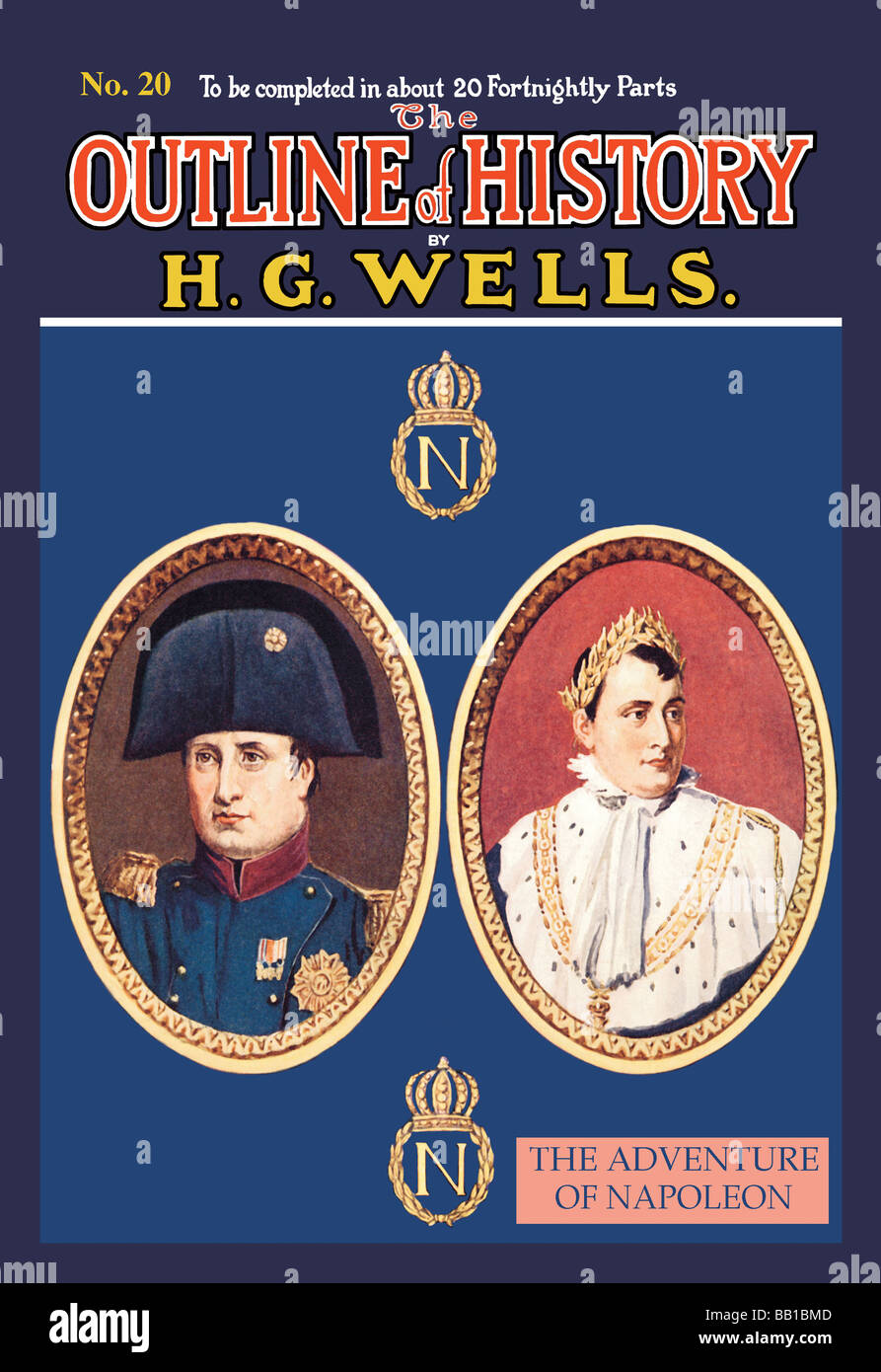 Les grandes lignes de l'histoire par HG Wells,No. 20 : l'aventure de Napoléon Banque D'Images