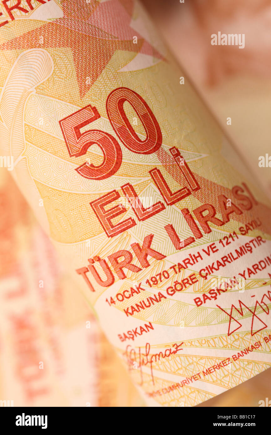 La Turquie Turkısh Lıra ıssued monnaie nouvelle In 2009 Banque D'Images