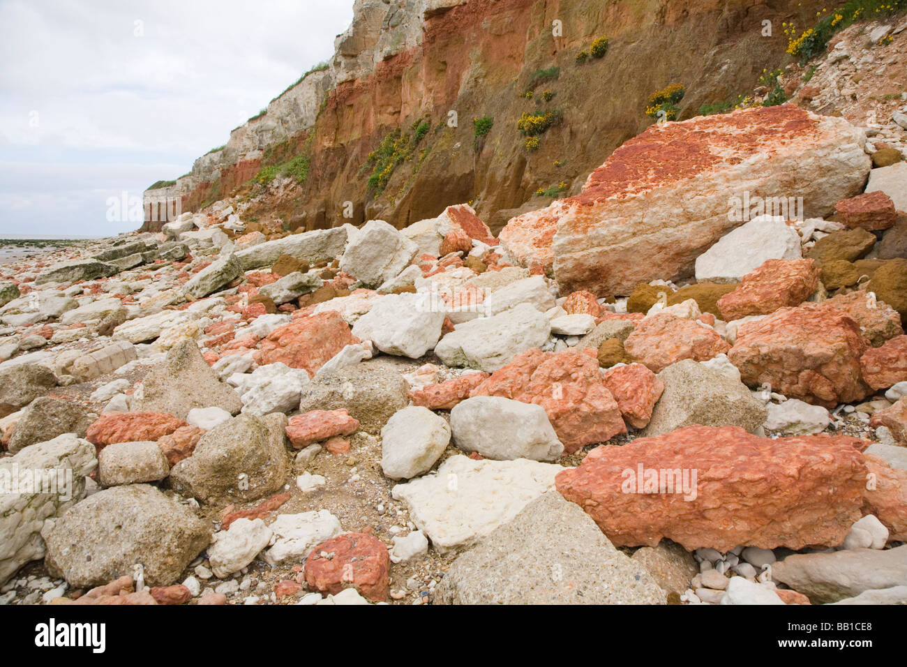 Angleterre Norfolk Hunstanton cliffs Banque D'Images