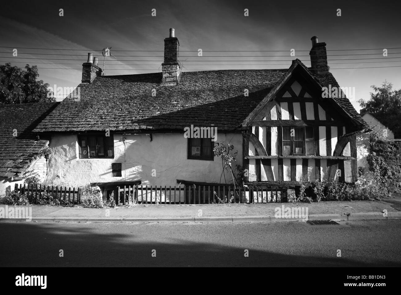 Le haunted Ram Inn, Wotton-under-edge, l'un des bâtiments plus hanté d'Angleterre. Banque D'Images