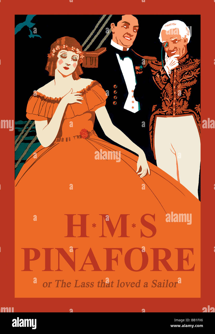 Le H.M.S. Pinafore,ou la classe que j'ai adoré Un marin # 2 Banque D'Images
