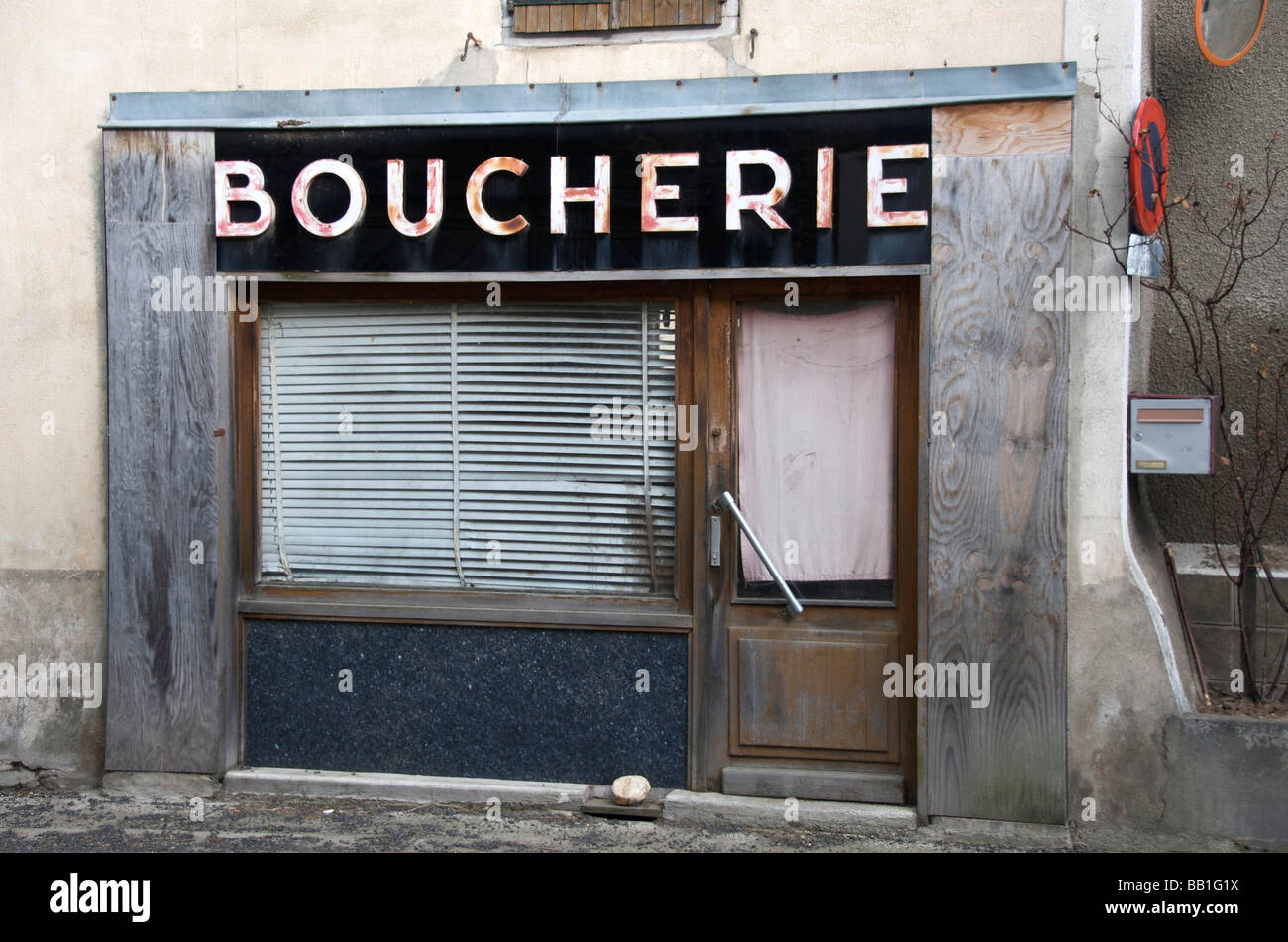 Boutique à l'ancienne en France. Banque D'Images