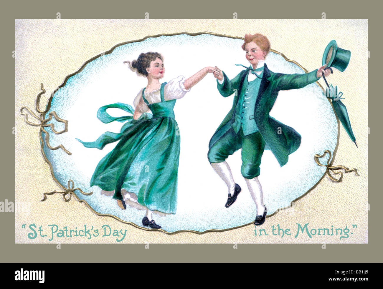La danse de Saint Patrick Banque D'Images
