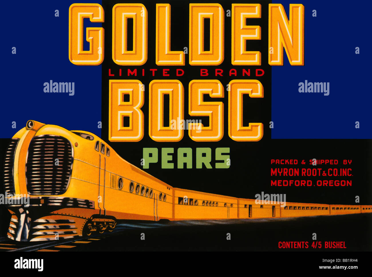 Édition limitée Les poires Bosc d'or Banque D'Images