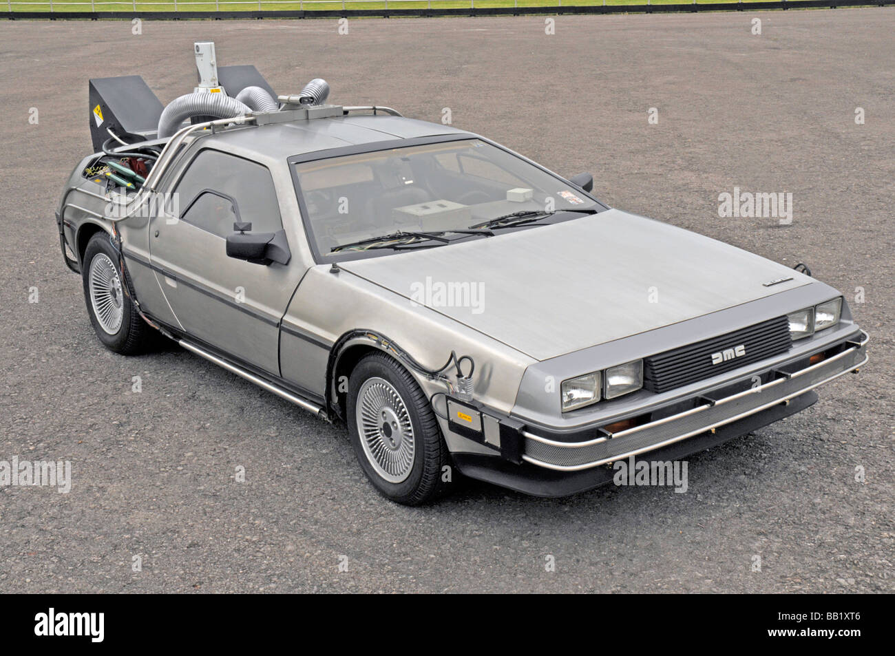 1981 DeLorean Retour vers le futur réplique voiture film Banque D'Images