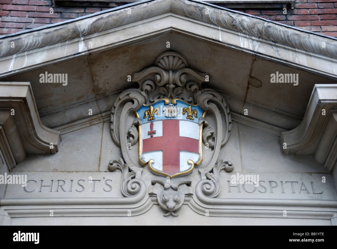 Une partie de l'ancien hôpital du Christ dans la grande tour Street London Tower Hill Banque D'Images