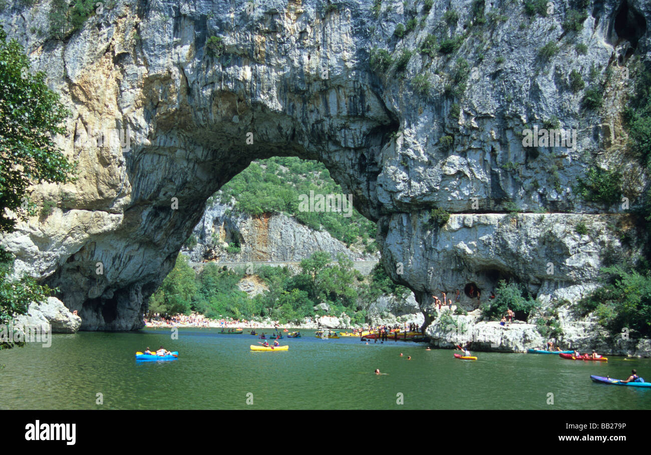 Pont d'Arc Gorges de l Ardèche France Banque D'Images