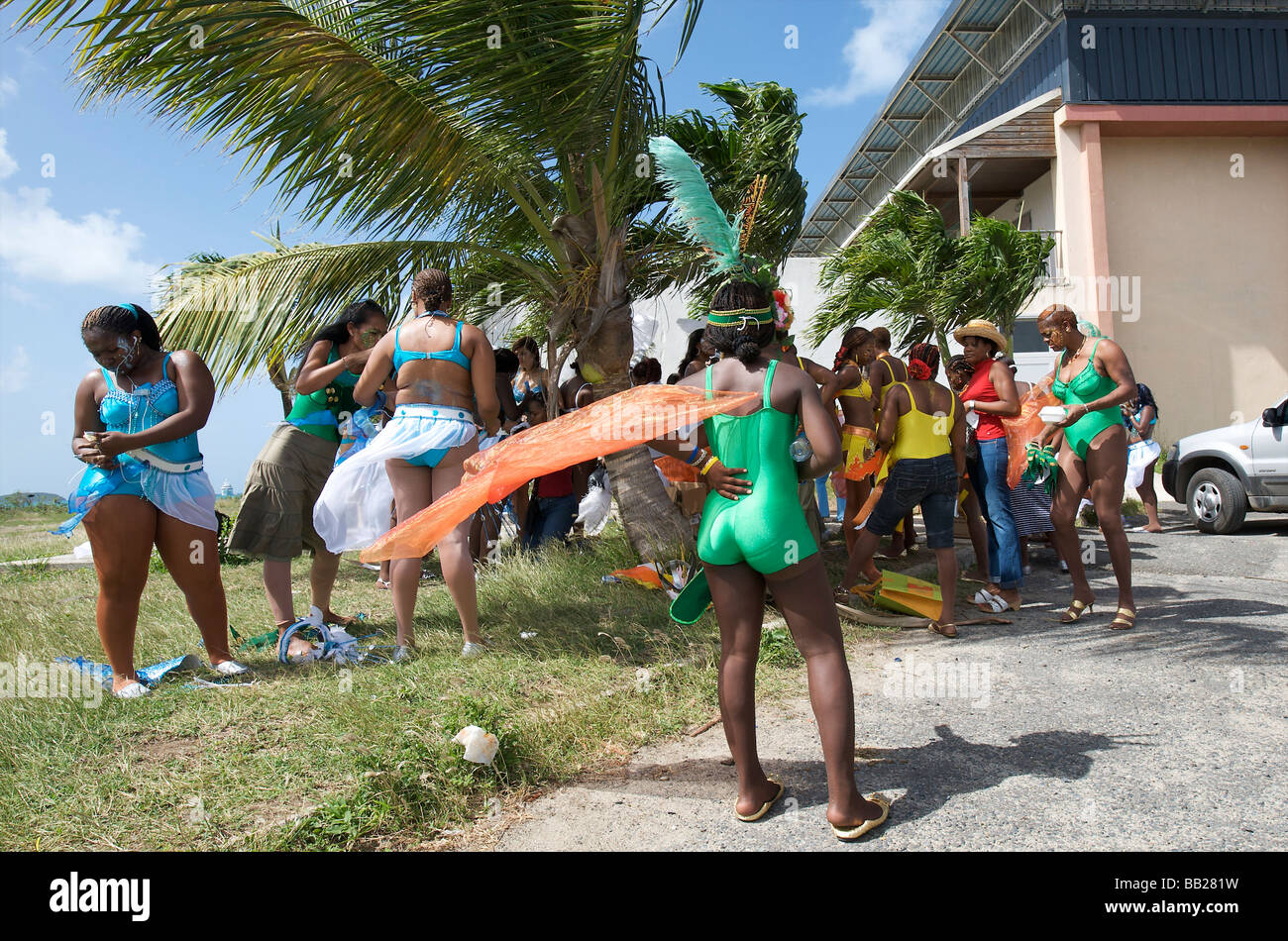 Défilé de carnaval de Saint Martin Banque D'Images