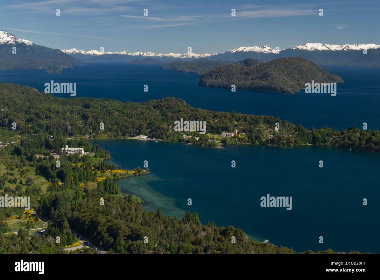 L'Amérique du Sud, Argentine, Patagonie, Lac Nahuel Huapi Banque D'Images