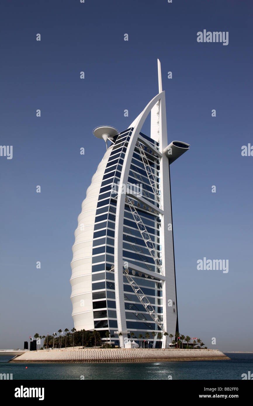 Burj al arab sept étoiles hôtel Banque de photographies et