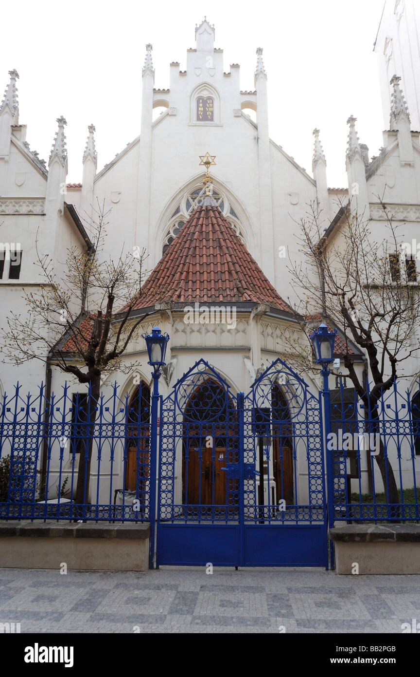 Synagogue Maisel, Prague juive, Vieille Ville, Prague, République Tchèque Banque D'Images