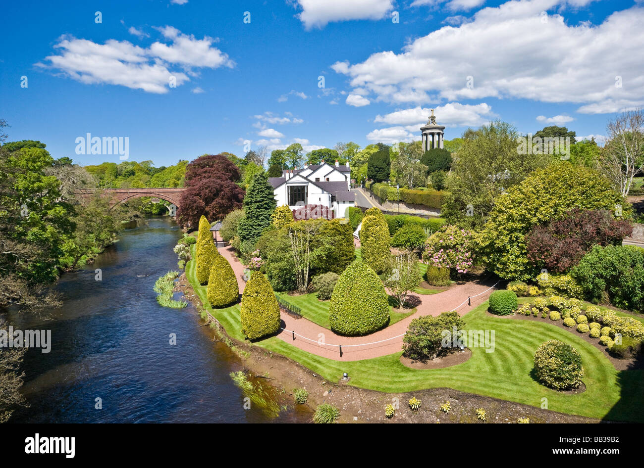 Robert Burns Monument à la Robert Burns National Heritage Park Alloway Ecosse Banque D'Images
