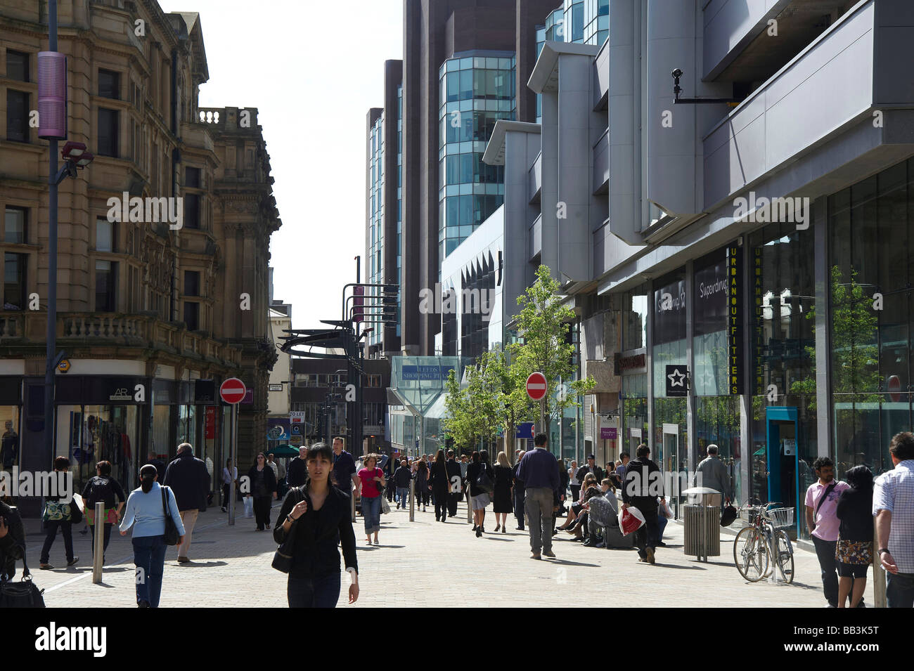 Albion Street, au centre-ville de Leeds, dans le Nord de l'Angleterre Banque D'Images