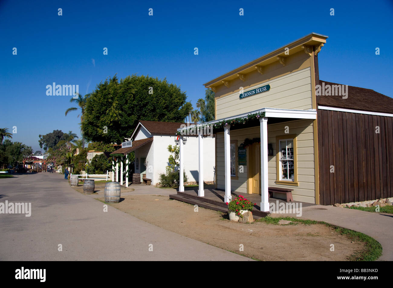 La Californie, San Diego. Old Town San Diego State Historic Park. Johnson historique maison. Banque D'Images