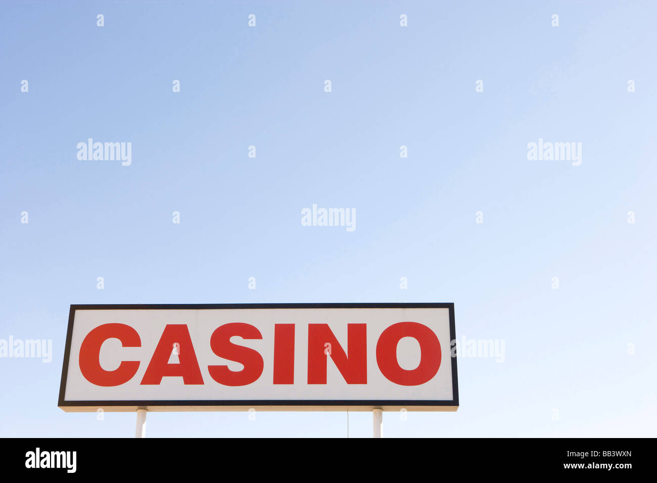 NA, USA, Nevada, Moapa Indian Reservation, les signe pour un casino (RF) Banque D'Images