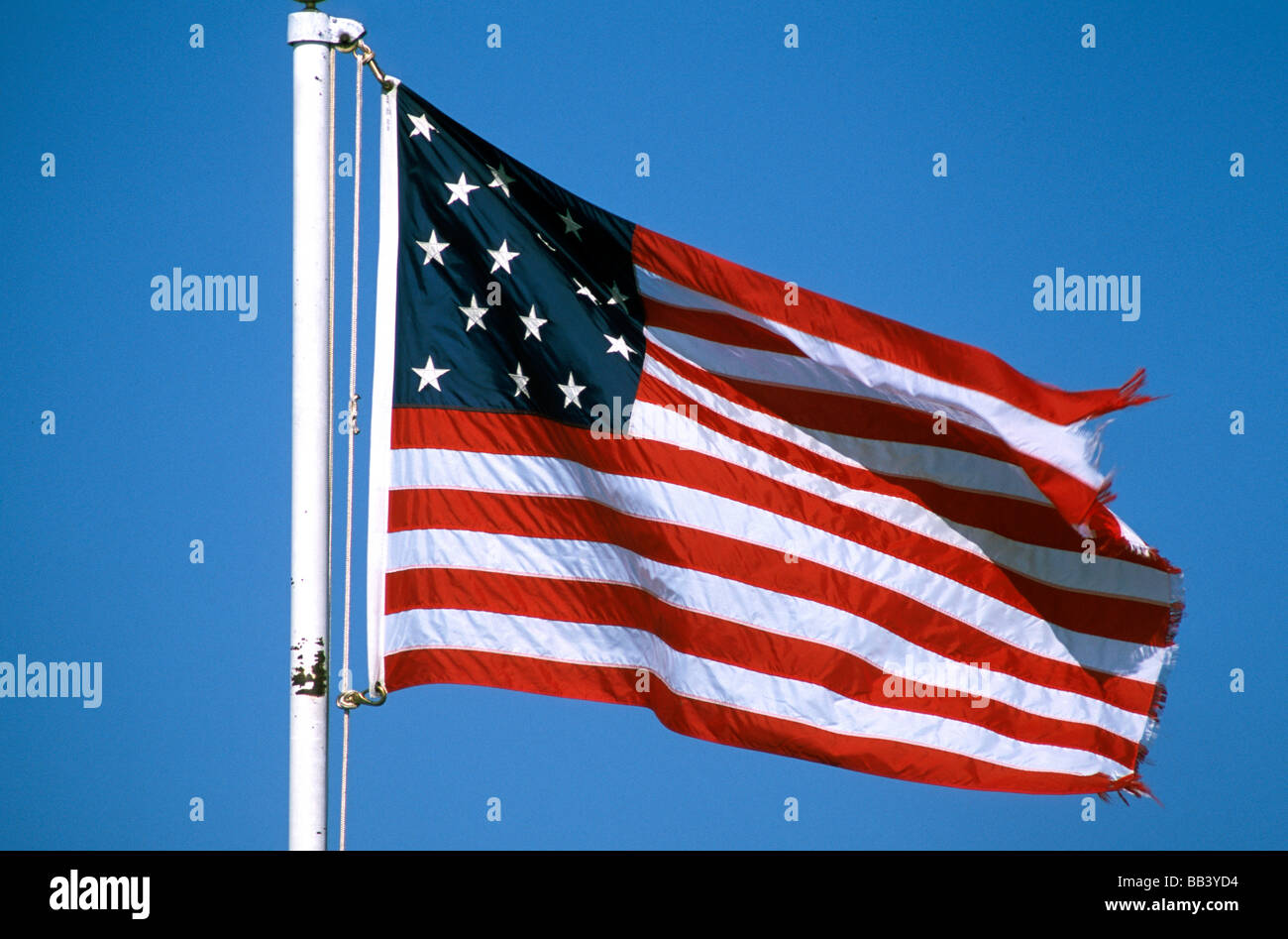 Combien De Rayures Sur Le Drapeau Americain 15 star flag Banque de photographies et d'images à haute résolution - Alamy