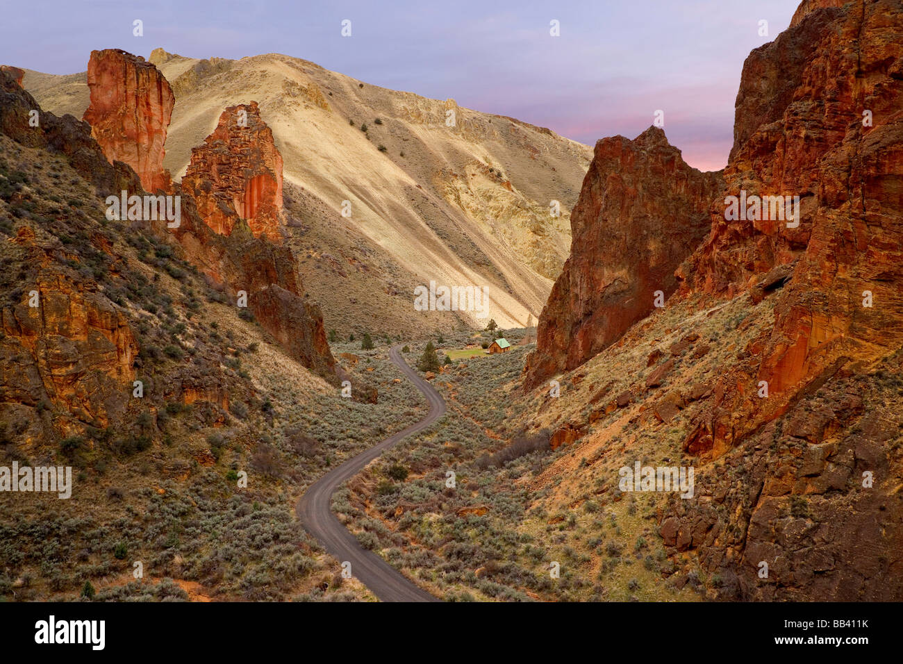 USA (Oregon). Avis de Leslie Gulch. Banque D'Images