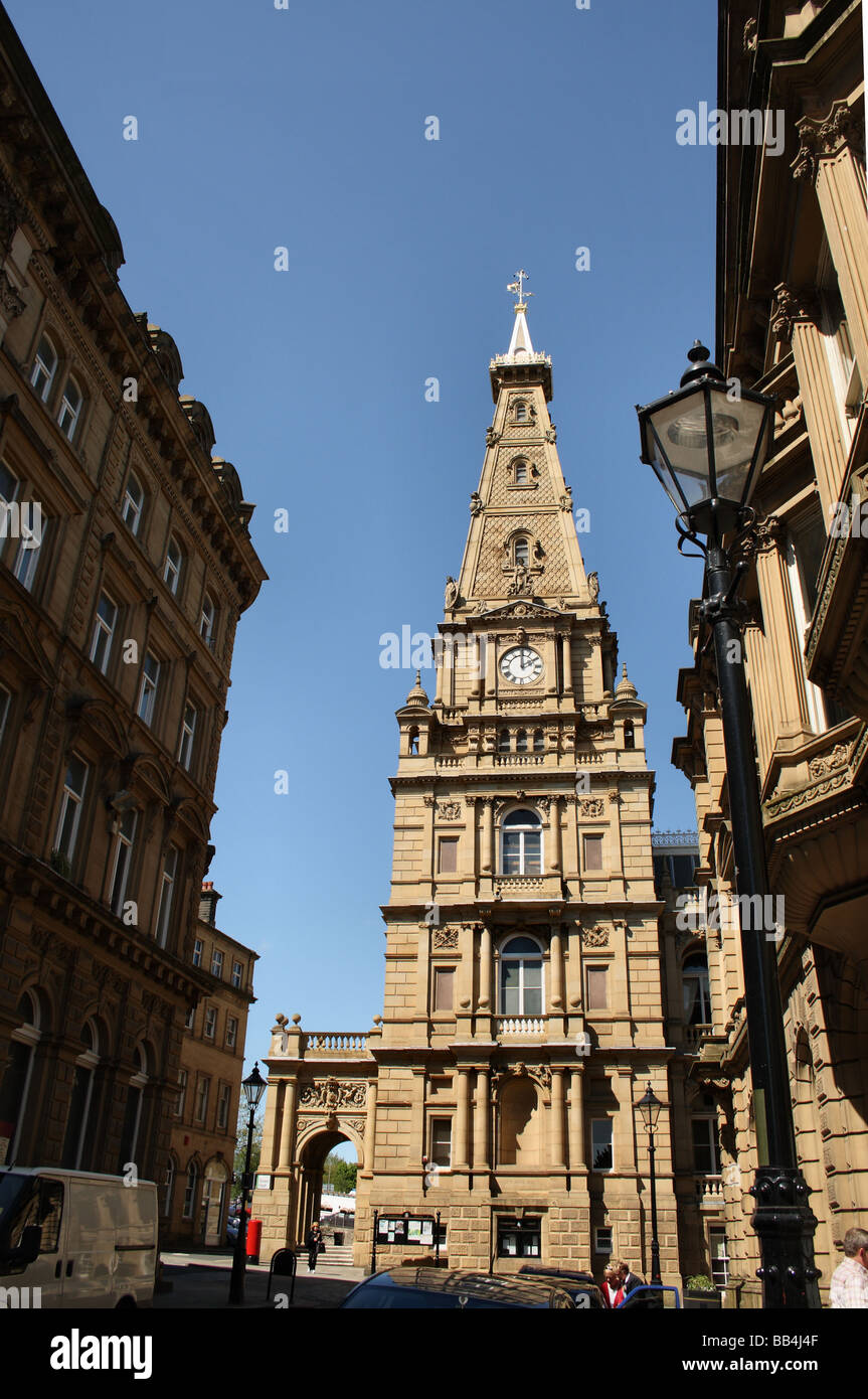 Halifax Town Hall C'est un bâtiment classé Grade II* Halifax Town Hall a été ouverte le 4 août 1863 Royaume-Uni Yorkshire Calderdale Banque D'Images