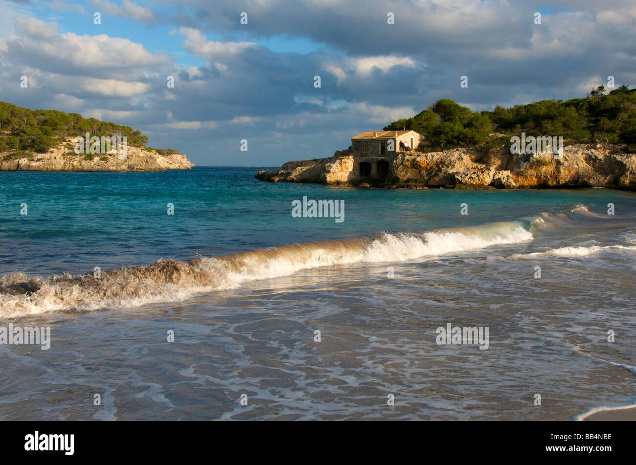 Cala Mondrago d'îles Baléares Majorque Espagne Banque D'Images