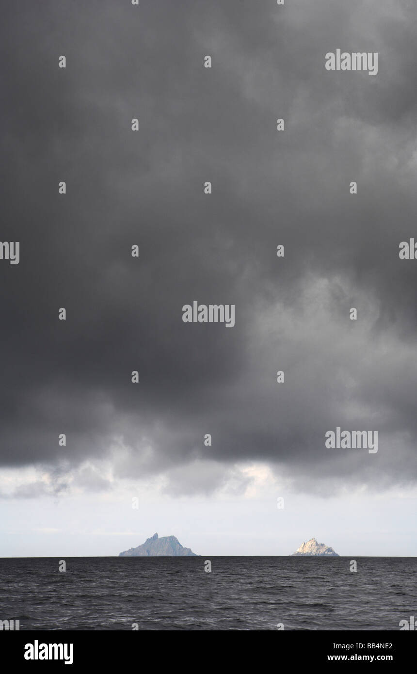 Le comté de Kerry Irlande ÎLES SKELLIG MICHAEL Banque D'Images