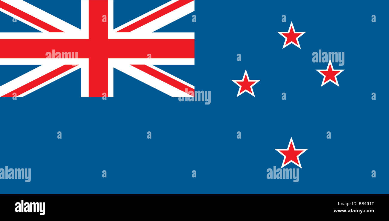 Drapeau de la Nouvelle-Zélande Banque D'Images