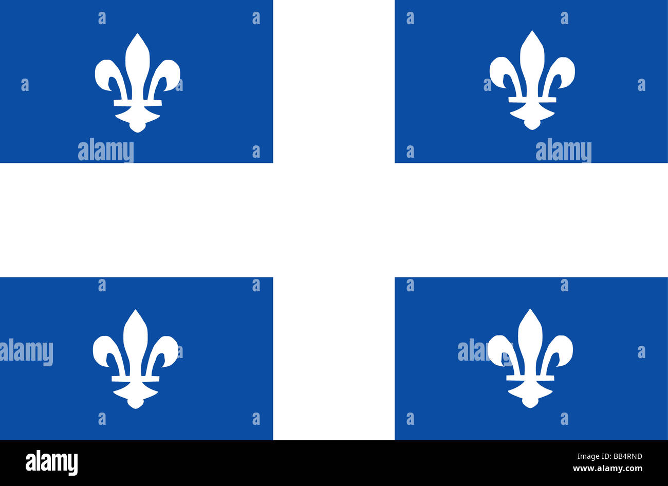 drapeau du Québec Banque D'Images