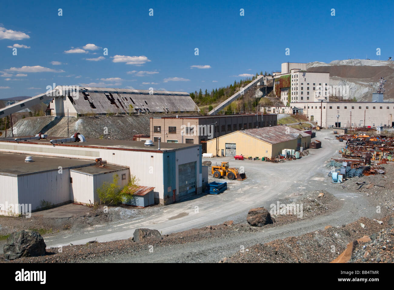 L'extraction d'amiante abandonnée site dans Thetford Mines (Québec