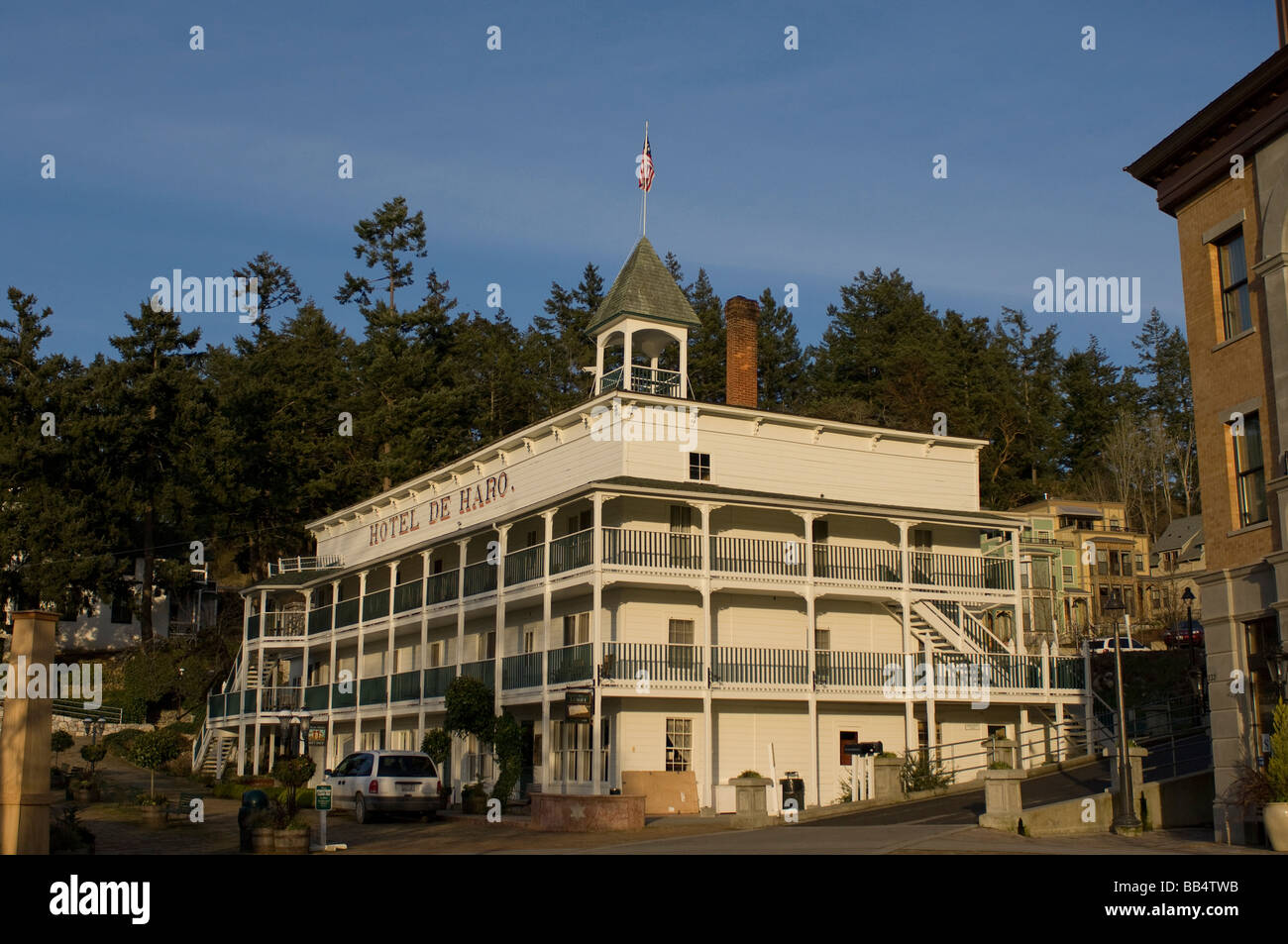 Hôtel de Haro, Roche Harbor, San Juan Island, Washington State Banque D'Images