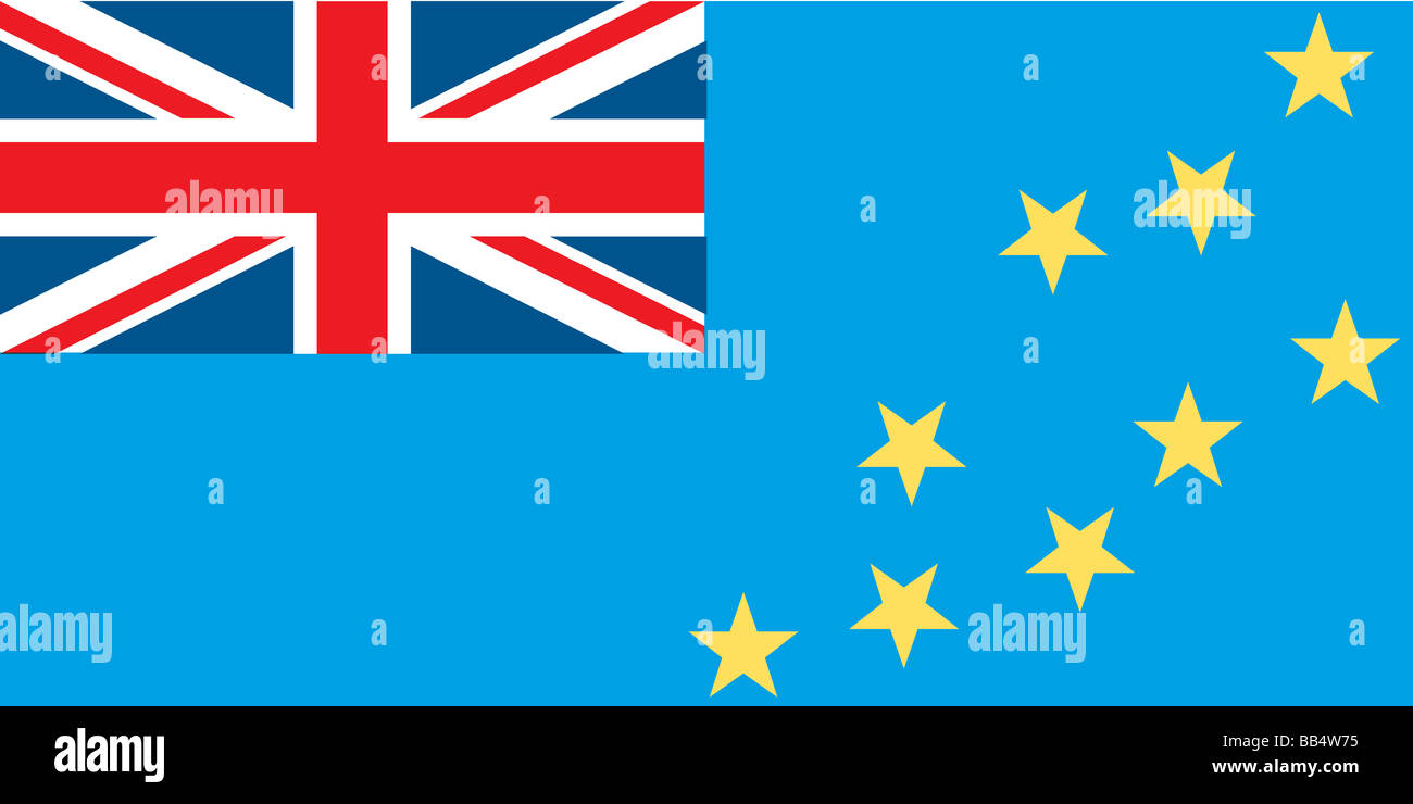 drapeau des Tuvalu Banque D'Images