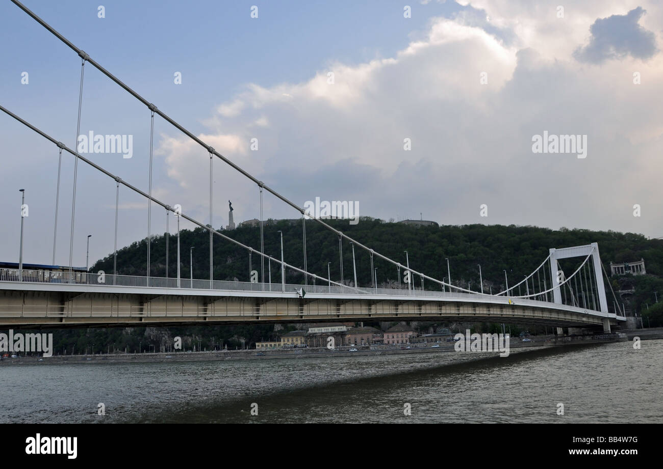 Le Pont Élisabeth, Budapest Hongrie Banque D'Images